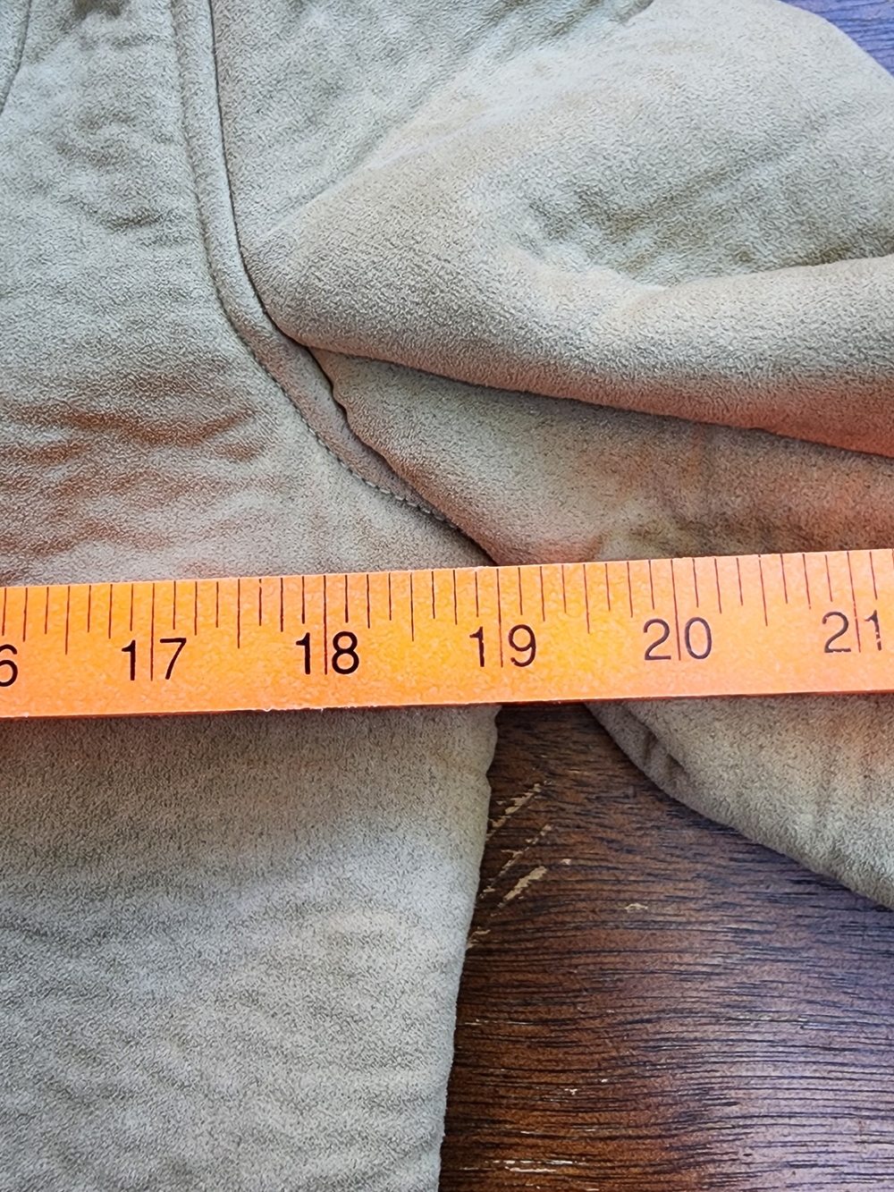 Vintage DKNY Faux Suede Shearling Toggle Duffle Coat Jacket Beige [M] - Picture 11 of 12